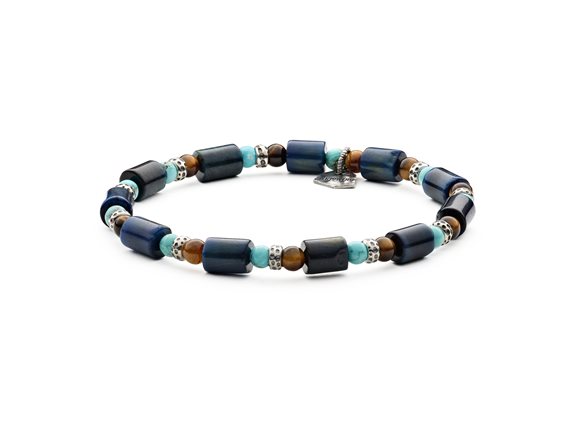 Pulsera Antracite Caleidoscopio in Piedras semipreciosas Pietre dure BCD06 LOIRA - BCD06 LOIRA